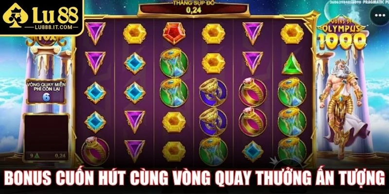 Bonus cuốn hút cùng vòng quay thưởng ấn tượng