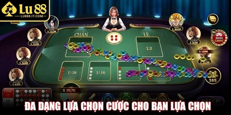 Đa dạng lựa chọn cược cho bạn lựa chọn