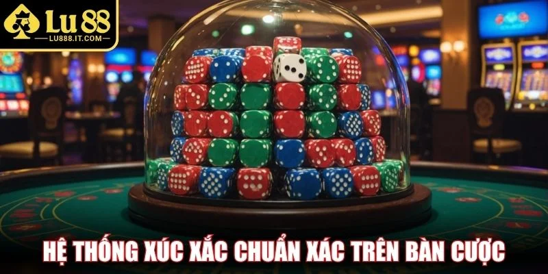 Hệ thống xúc xắc chuẩn xác trên bàn cược